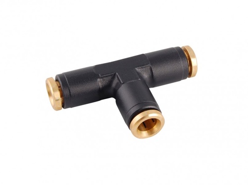 T-kors pneumatisk koppling för 1/4" slang
