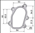 Downpipefläns Garret 5 bult RF