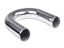 Aluminiumrör 2,5" 180° Polerad