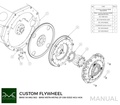 PMC Svänghjul BMW V8 M62 S62 240mm (inkl. triggerkrans)