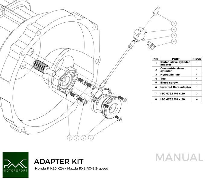 PMC Svänghjul Honda K K20 K24 240mm